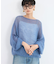 モヘア袖ボリュームニット
