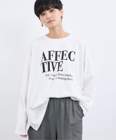 ワイドシルエットロゴロンＴ / マシンウォッシャブル