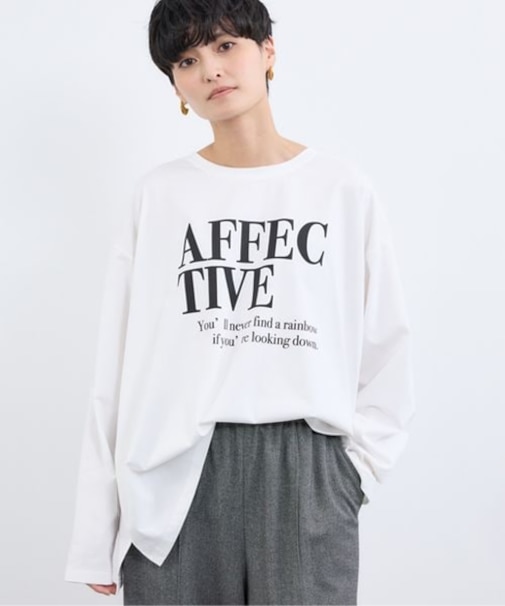 ワイドシルエットロゴロンＴ / マシンウォッシャブル