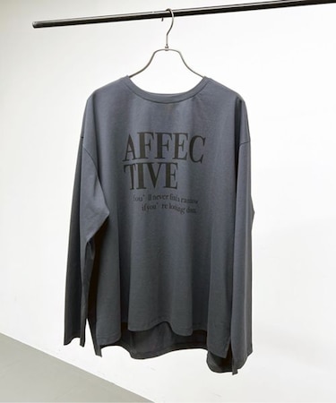 ワイドシルエットロゴロンＴ / マシンウォッシャブル