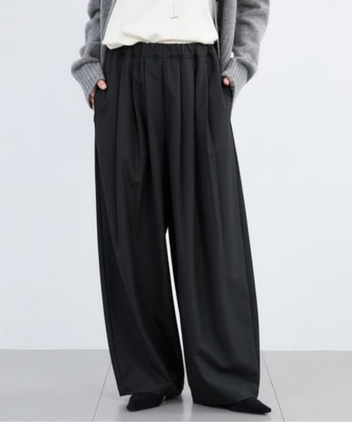 裏起毛タックイージーパンツ / マシンウォッシャブル