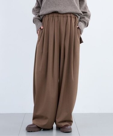 裏起毛タックイージーパンツ / マシンウォッシャブル