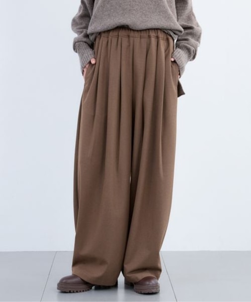 裏起毛タックイージーパンツ / マシンウォッシャブル