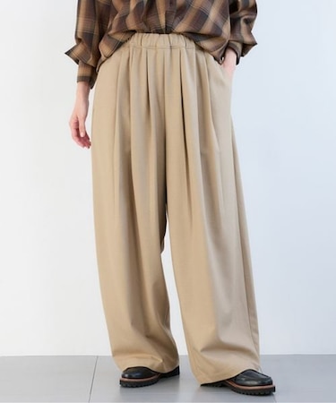 裏起毛タックイージーパンツ / マシンウォッシャブル