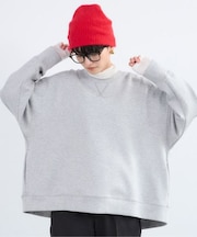 裏起毛バック切り替えプルオーバー/ マシンウォッシャブル