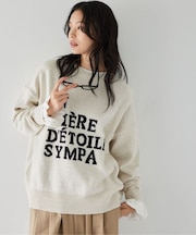 ルーズシルエットロゴニット / ハンドウォッシャブル