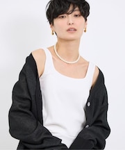 綿シルクベアテレコタンク