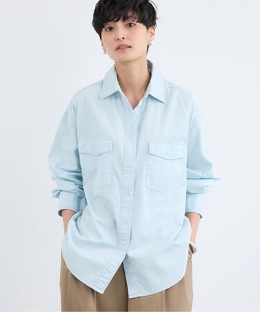 ガーメントダイＷポケットシャツ / ハンドウォッシャブル