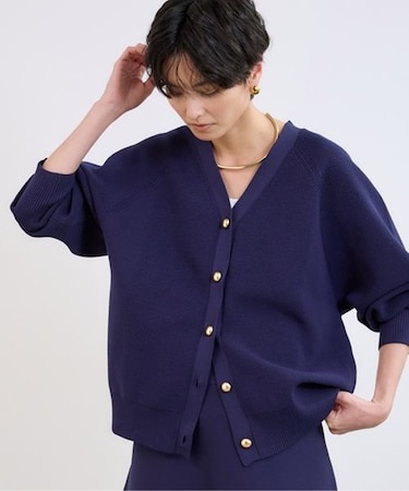 金ボタンドルマンカーディガン＜セットアップ対応＞