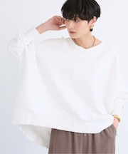 ソフトVネックボリュームニット