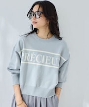 2WAYラインロゴカーディガン