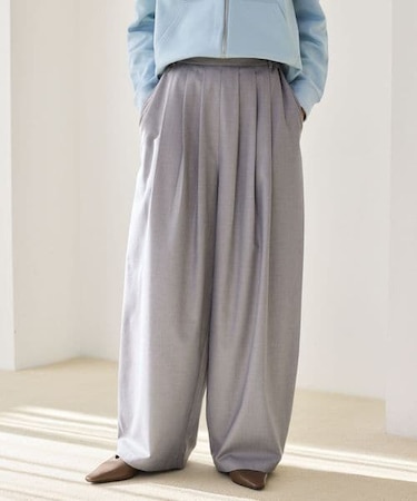 ウエストボタンタタックパンツ / ハンドウォッシャブル