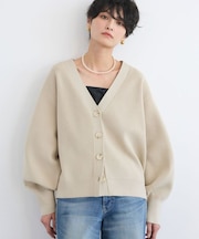 軽量畦編みカーディガン