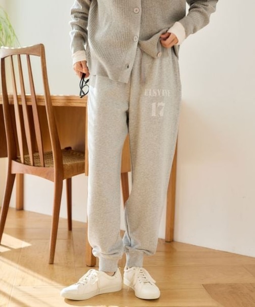 裏毛ステンシルパンツ