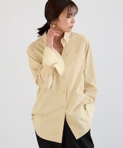 袖プリーツシャツ