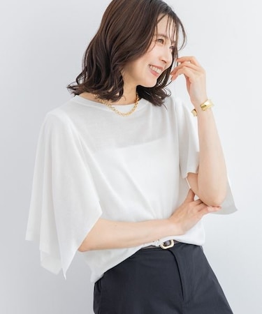 接触冷感フレアニット