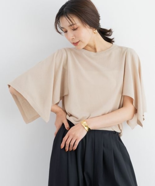 接触冷感フレアニット