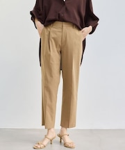 リネンストレッチスリムパンツ