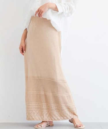 レースニットスカート / ハンドウォッシャブル