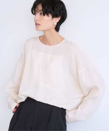 キュプラフィブリルTブラウス【JAPAN FABRIC】