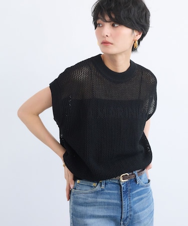 メッシュロゴニット