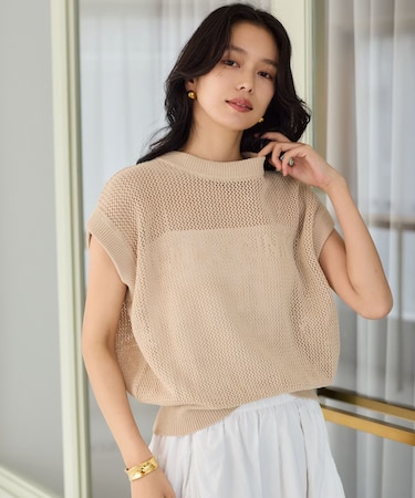 メッシュロゴニット