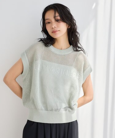 メッシュロゴニット