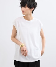 リネンフレンチスリーブＴシャツ/ハンドウォッシャブル【JAPAN FABRIC】