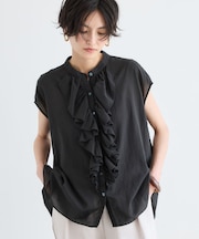 フレンチスリーブフリルブラウス / JAPAN FABRIC