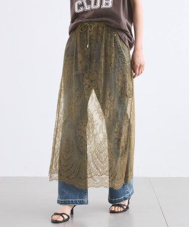 ラッセルレーススカート/ハンドウォッシャブル