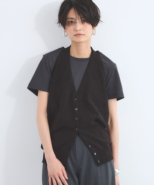 ストレッチベロアベスト＜セットアップ対応＞