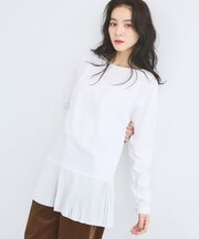2WAY裾プリーツプルオーバー
