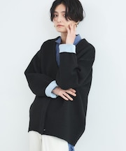 接結配色カーディガン