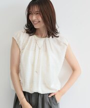 シアーシャギーフォルムブラウス