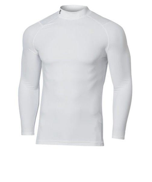 UAアイソチル フィッティド ロングスリーブ モックシャツ