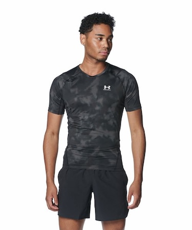 UAヒートギアアーマー プリント ショートスリーブシャツ