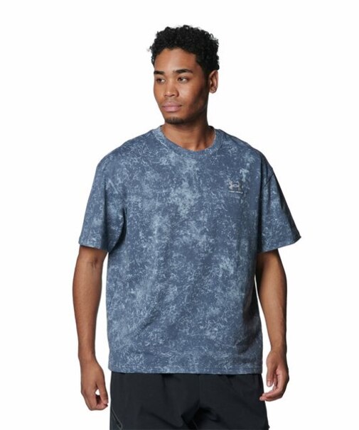UAヘビーウェイトコットン オーバーサイズ プリント ショートスリーブTシャツ
