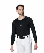 UA HEATGEAR COMFORT FITTED LONG SLEEVE CREW NECK SHIRT