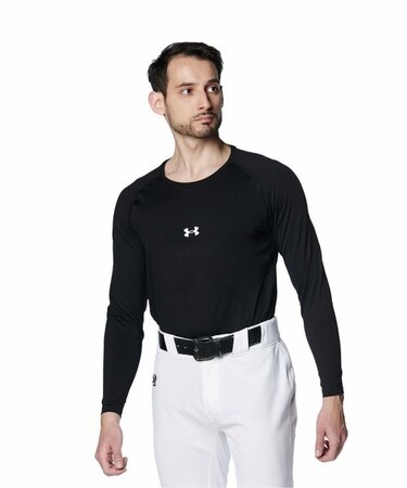 UA HEATGEAR COMFORT FITTED LONG SLEEVE CREW NECK SHIRT