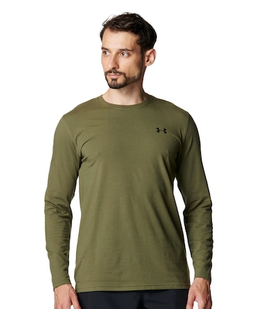 UA PERFORMANCE COTTON LONG SLEEVE T-SHIRT
