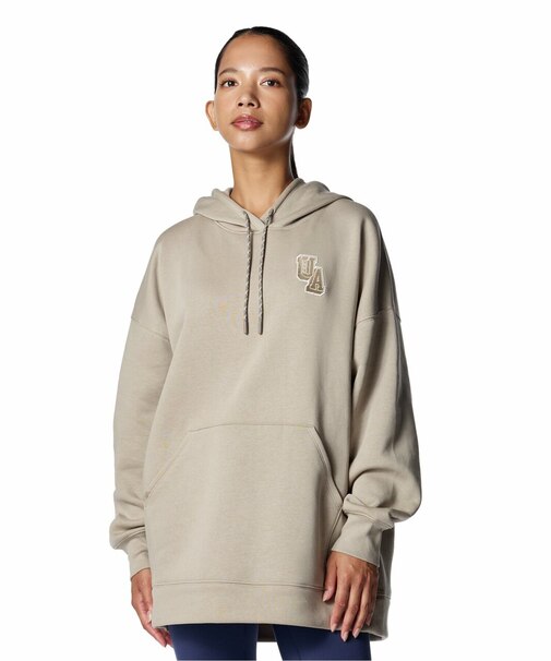 UA RIVAL FLEECE TUNIC HOODIE