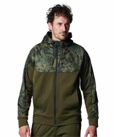 UA ARMOUR FLEECE CAMO FULL-ZIP HOODIE