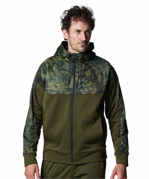 UA ARMOUR FLEECE CAMO FULL-ZIP HOODIE
