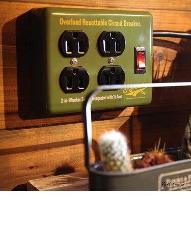 Kumimoku スチールACタップ 4個口