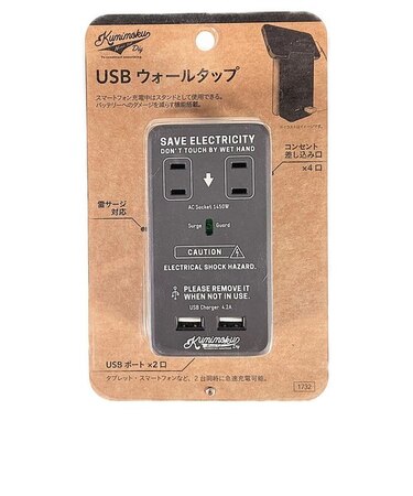 USBウォールタップ