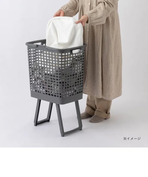 高さが変えられる腰らくバスケット　深型　ＧＹ
