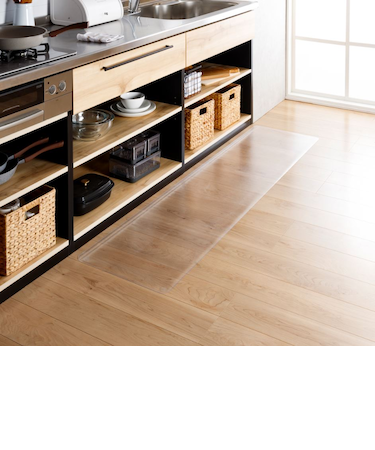 CAINZ　すき間を埋めるキッチンマット L-Fit 透明 M 45×180cm