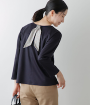 シャイニースムース 前後2WAYカットソー