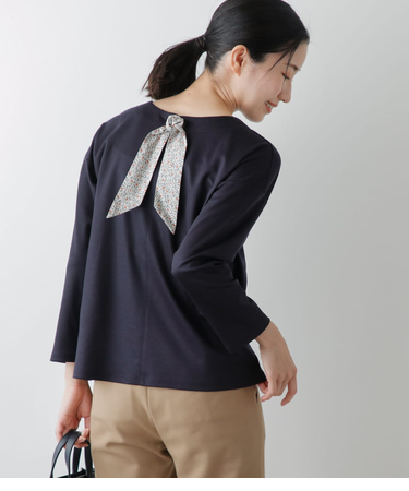 シャイニースムース 前後2WAYカットソー