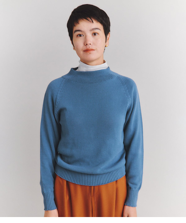 【手洗い可能】Multi PLY Cotton ボトルネックニット